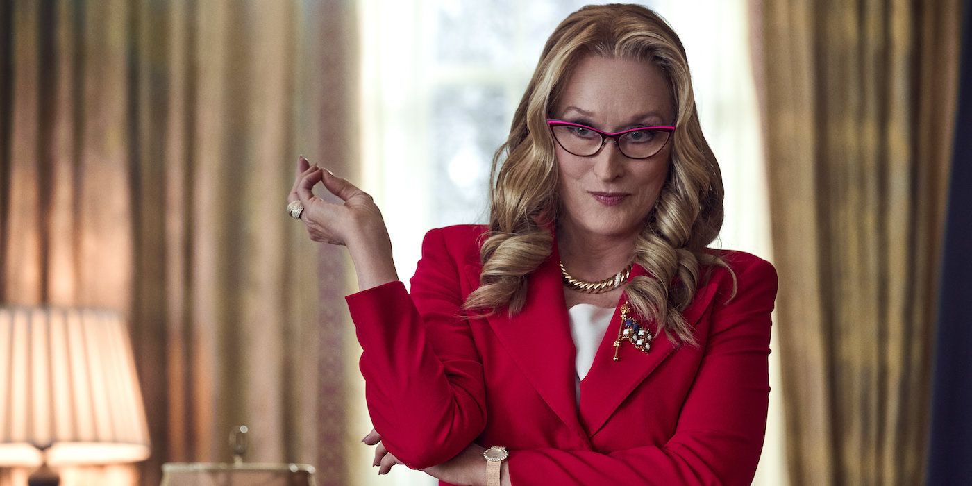 Meryl Streep as a terrible trump-like president in Don't Look Up
