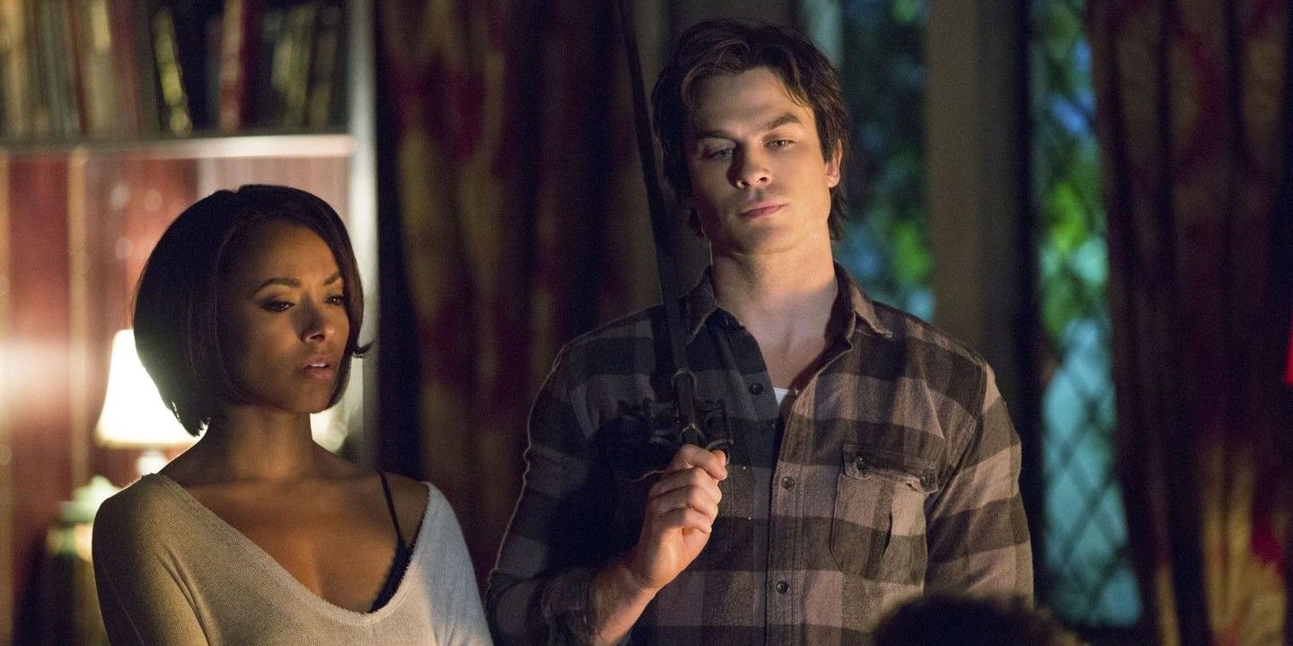 Damon and Bonnie bond in the prison world in The Vampire Diaries