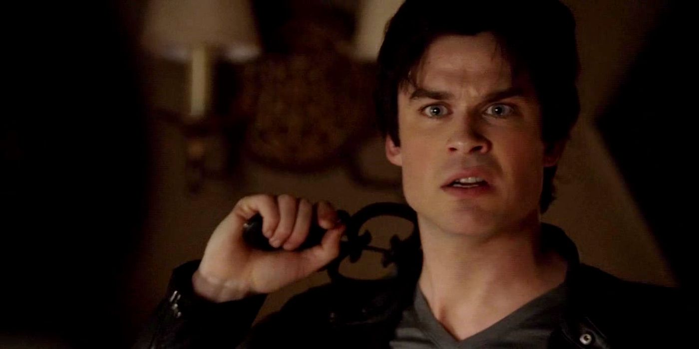 Damon breaks down over Stefan's death in The Vampire Diaries