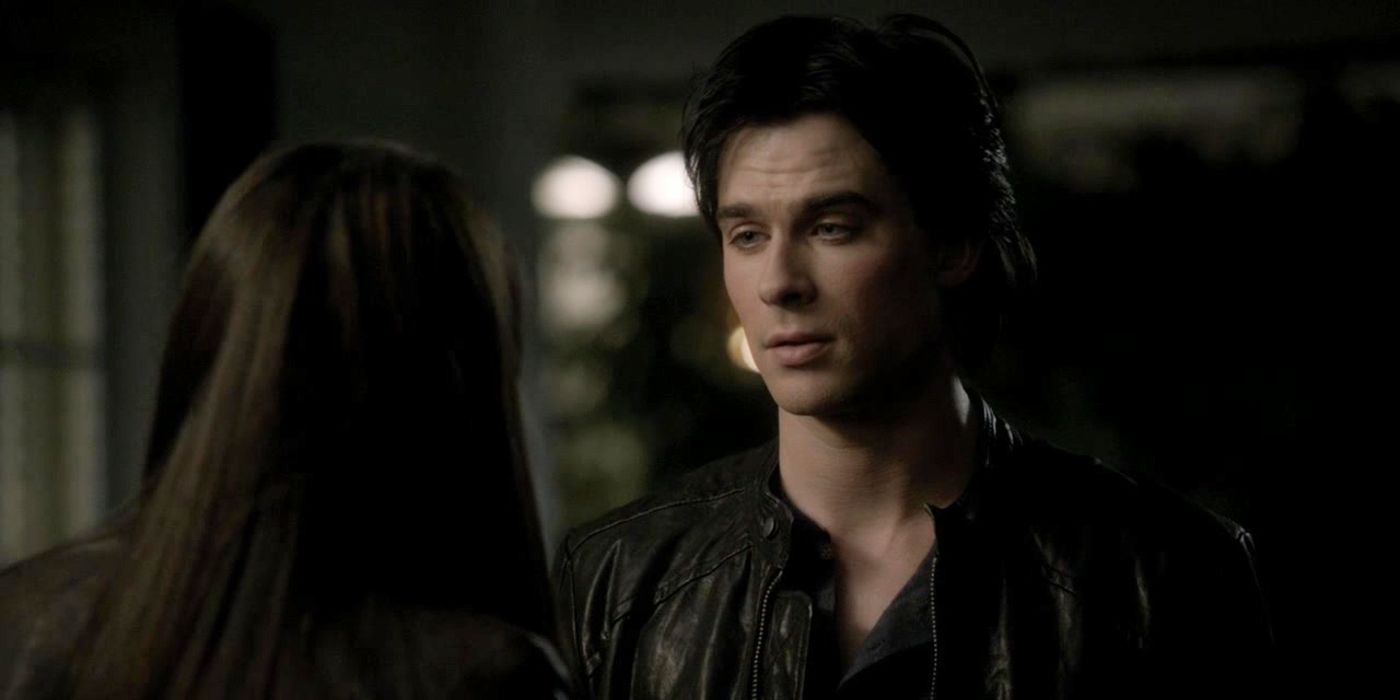 Damon tells Elena it isn't their time right now, but that they're right