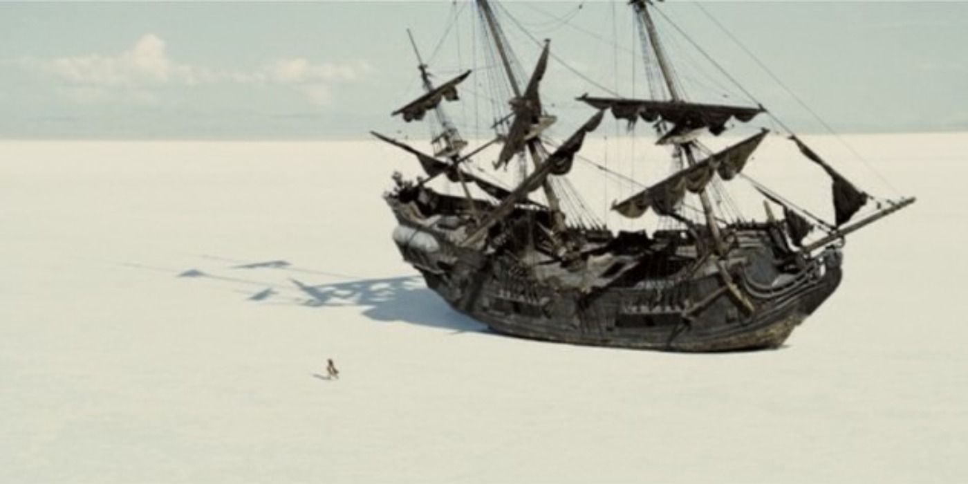 Jack Sparrow and The Black Pearl in Davy Jones' Locker