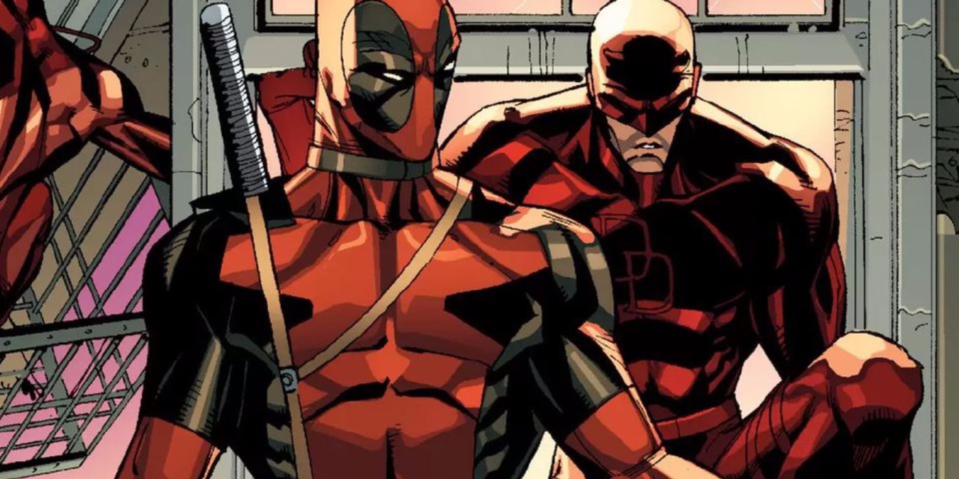 Deadpool and Daredevil in the Marvel comics