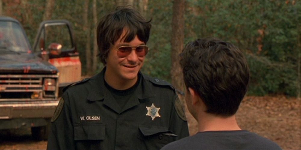 Deputy Winston talking to Paul in the movie Cabin Fever.
