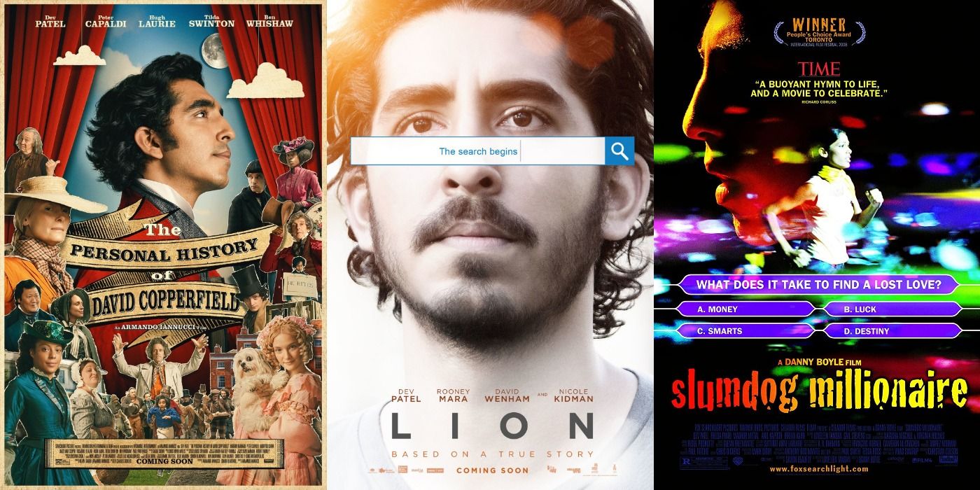 Posters for Lion, Slumdog Millionaire and Personal History of David Copperfield