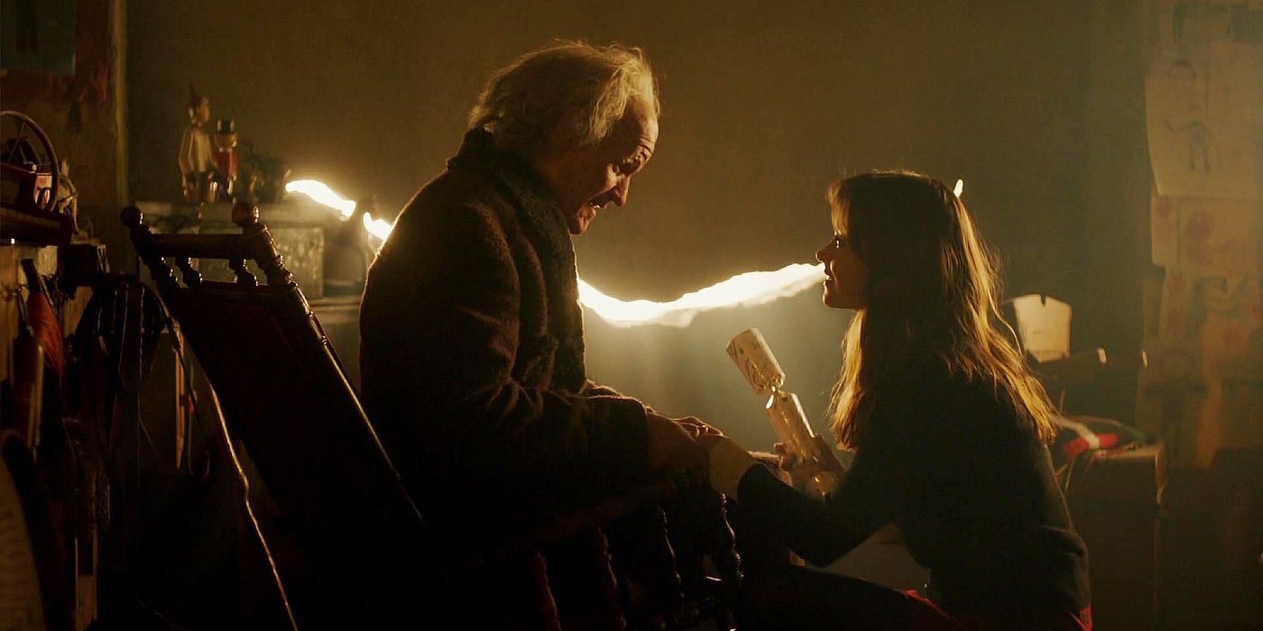 Clara visits the dying Doctor at Christmas in Doctor Who