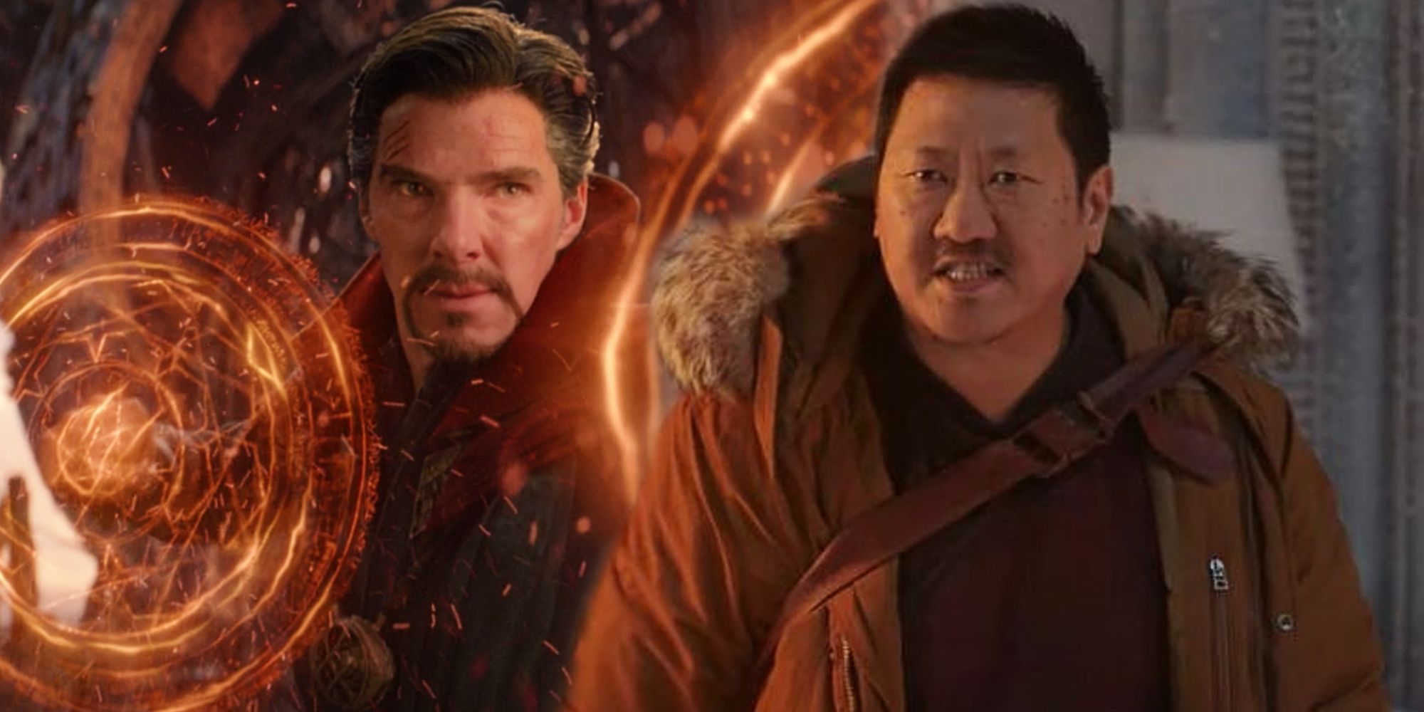 Doctor Strange in Avengers Infinity War and Wong in Spider-Man No Way Home