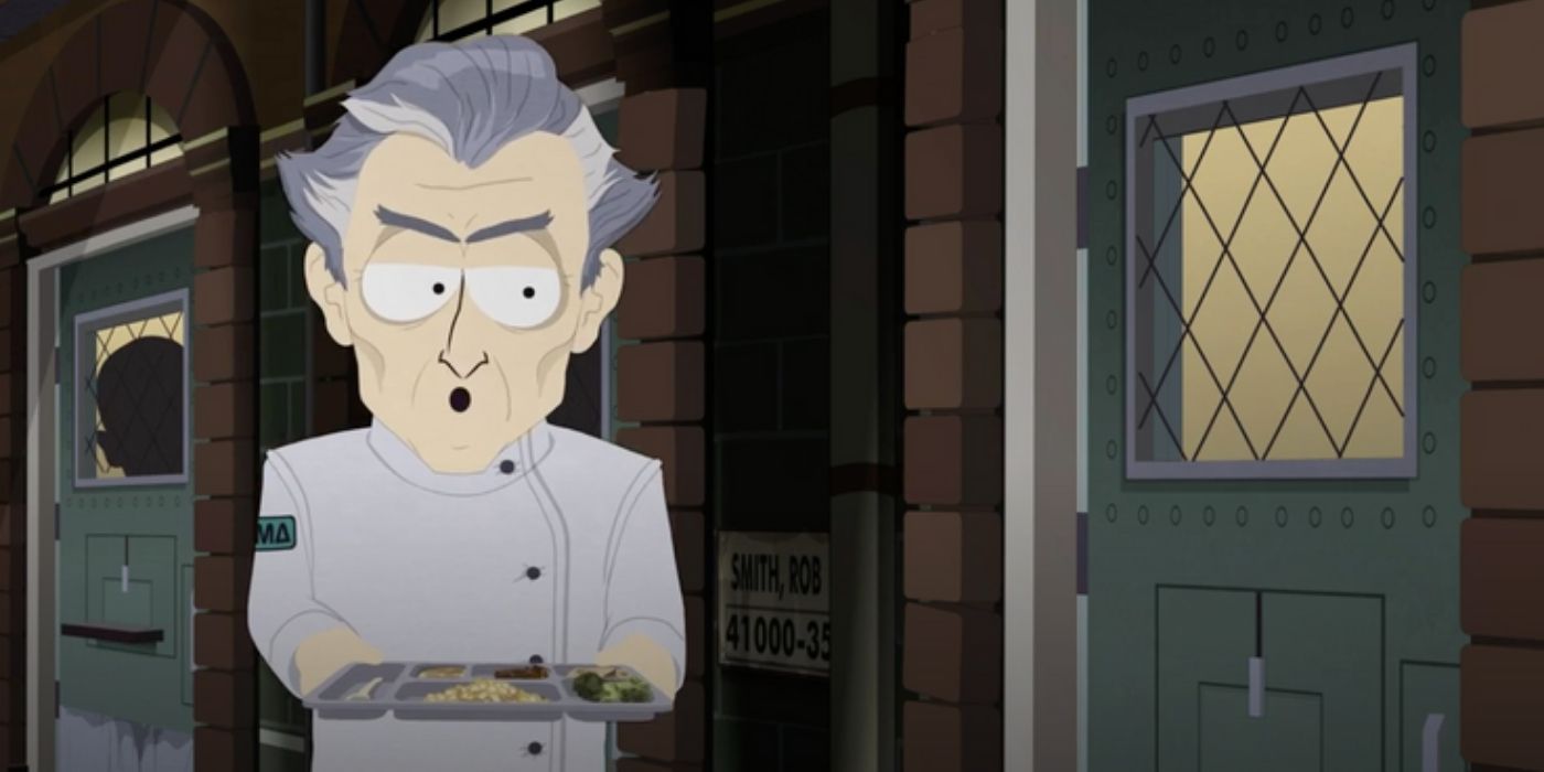 Doctor outside Victor Chaos cell in South Park Post Covid