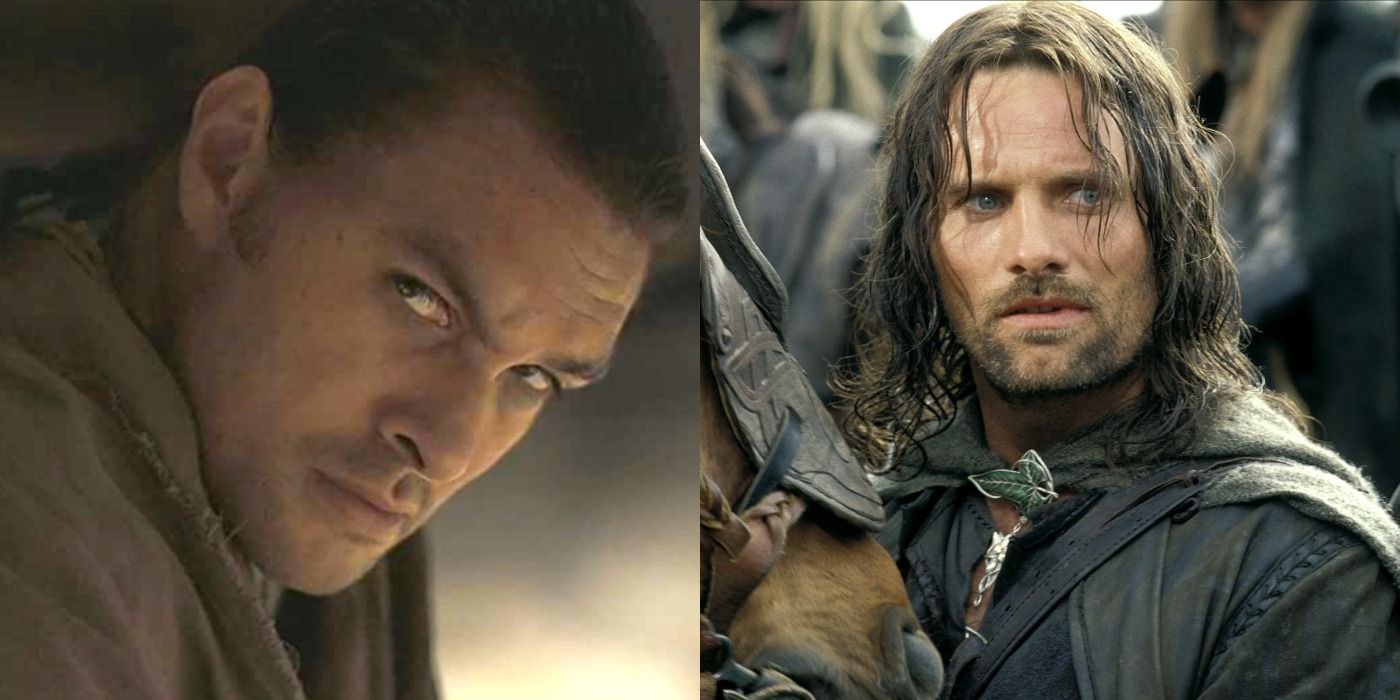 Split image showing Duncan Idaho in Dune and Aragorn in LotR