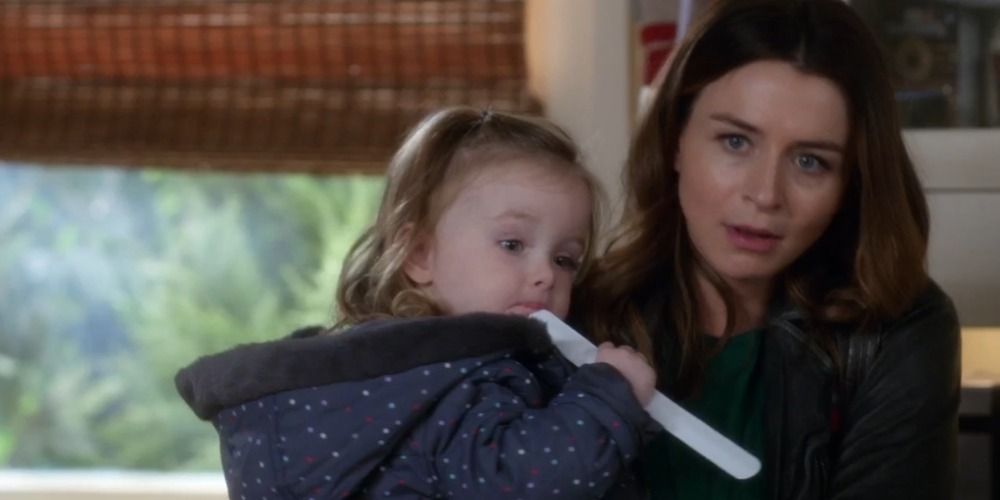 Ellis Shepherd with her aunt in Grey&rsquo;s Anatomy