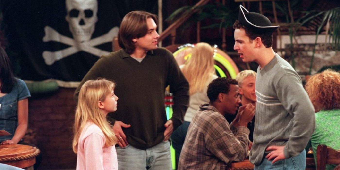 Eric and Cory hangout with Morgan at Chubbies on Boy Meets World