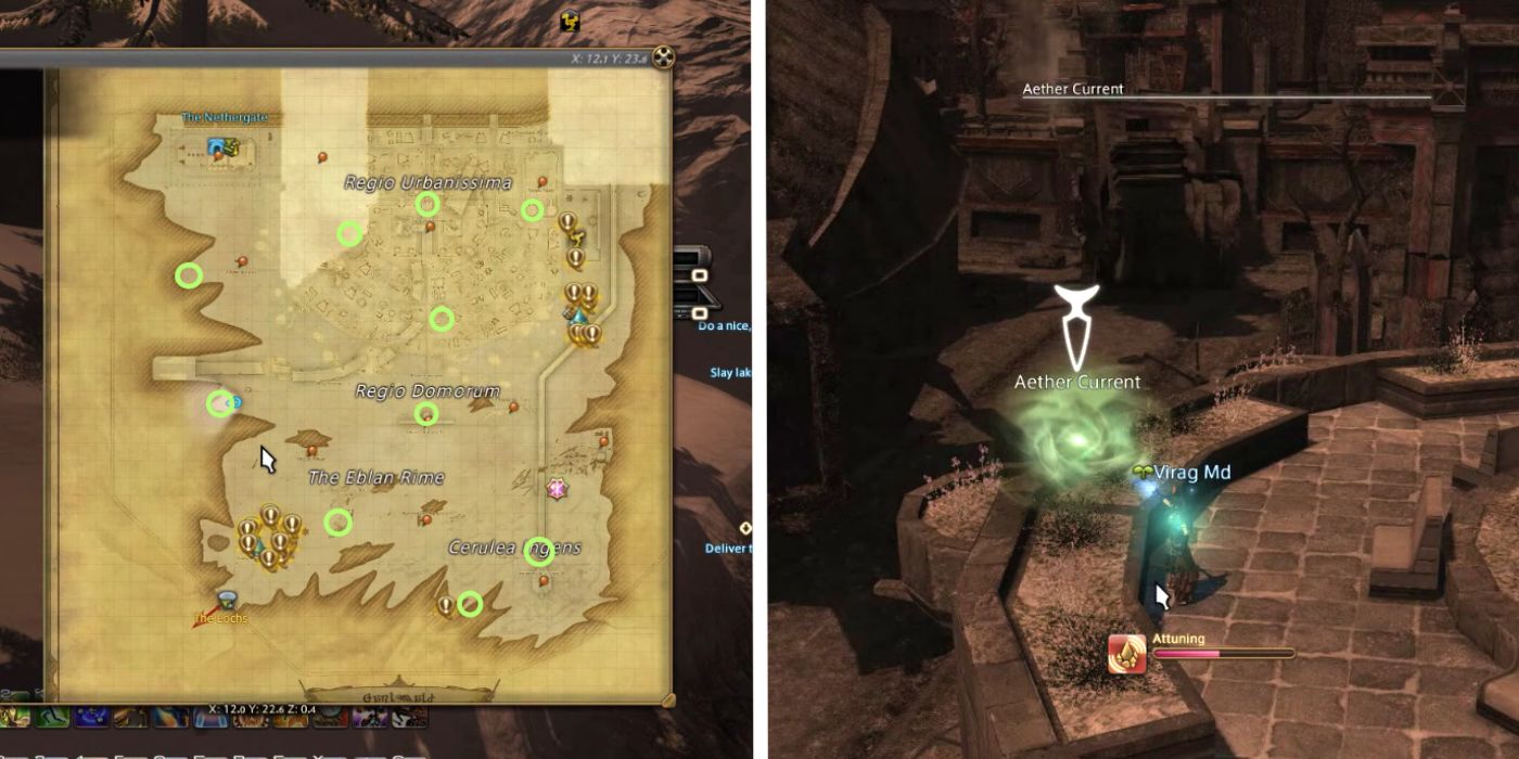 Garlemald Aether Current Locations in FFXIV Endwalker