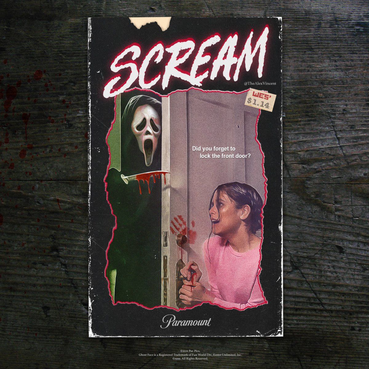 Scream 2022 Ghostface Moment Reimagined In Goosebumps Inspired Art