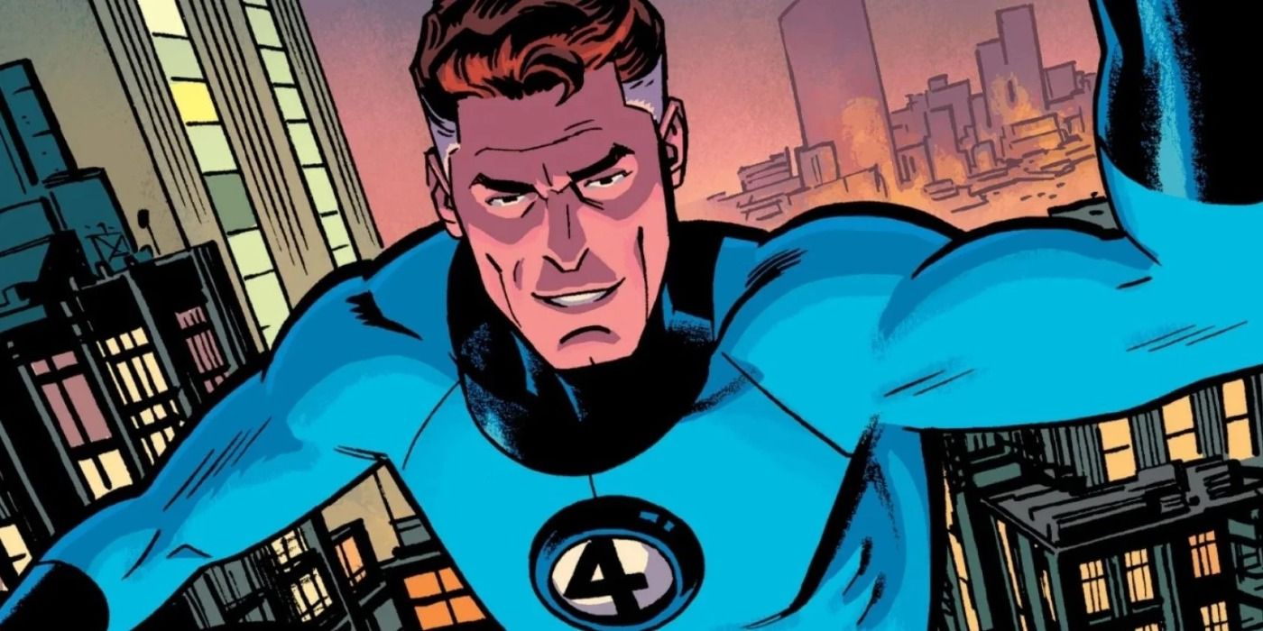 Reed Richards in his Fantastic Four suit