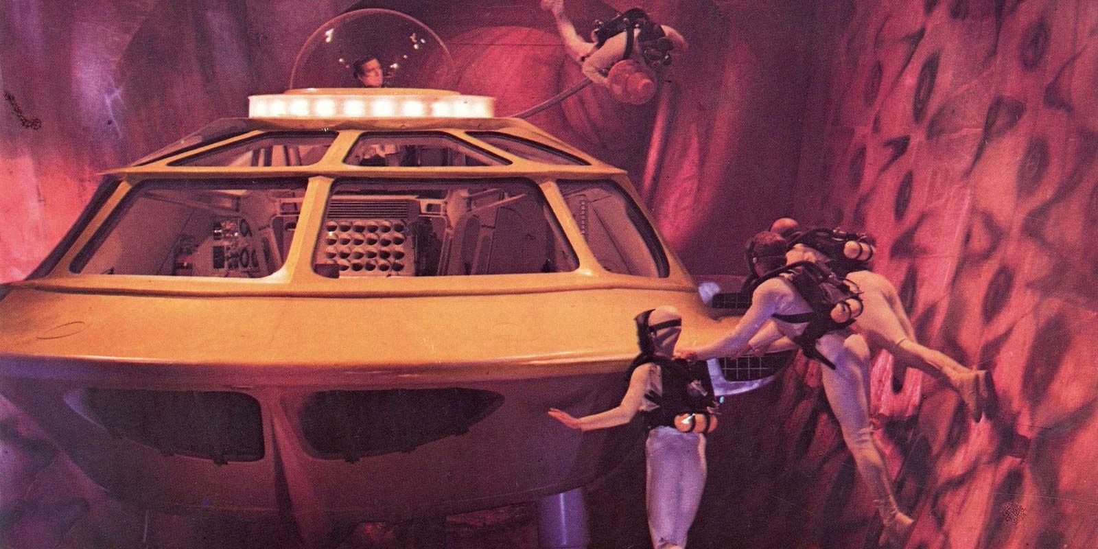 Scientists inside the human body in the film Fantastic Voyage. 