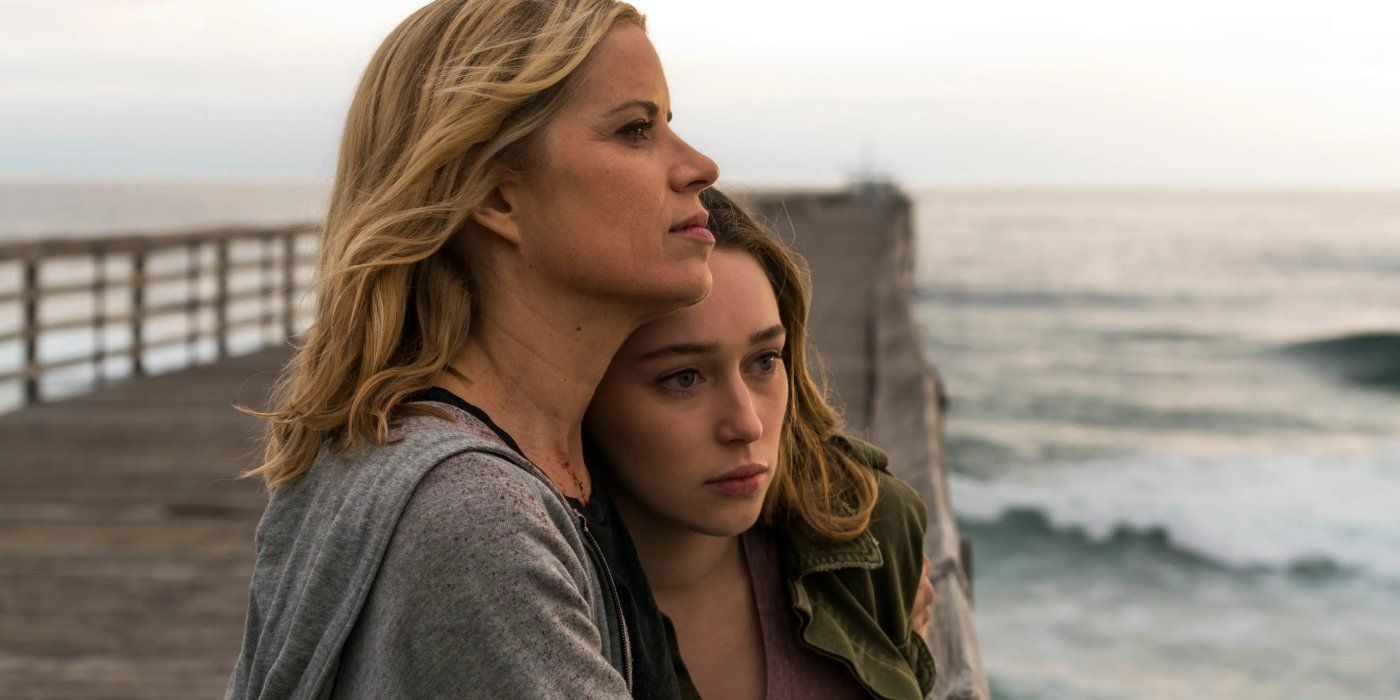 Madison and Alicia hugging in Fear The Walking Dead