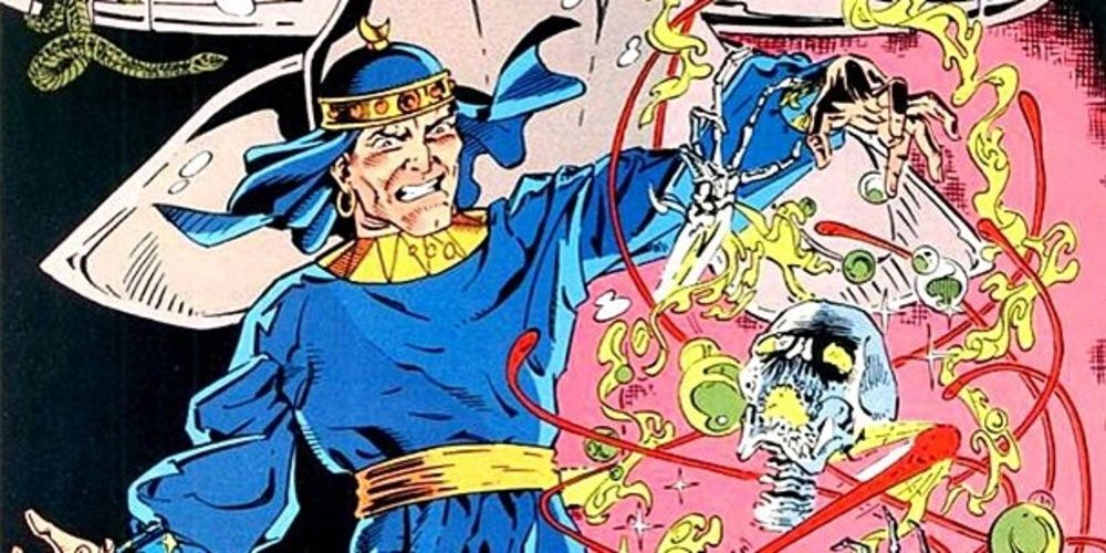 Felix Faust uses his powers in DC comics