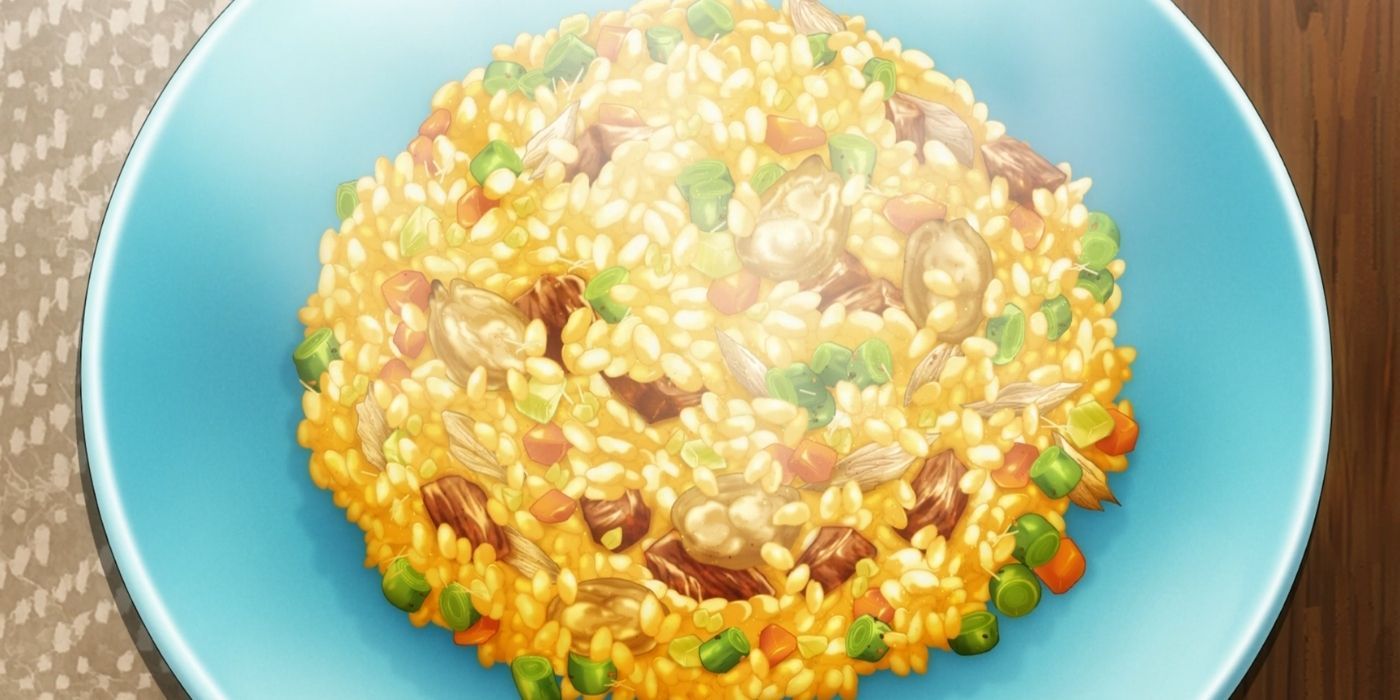 A serving of Fragranceless Fried Rice in Food Wars!