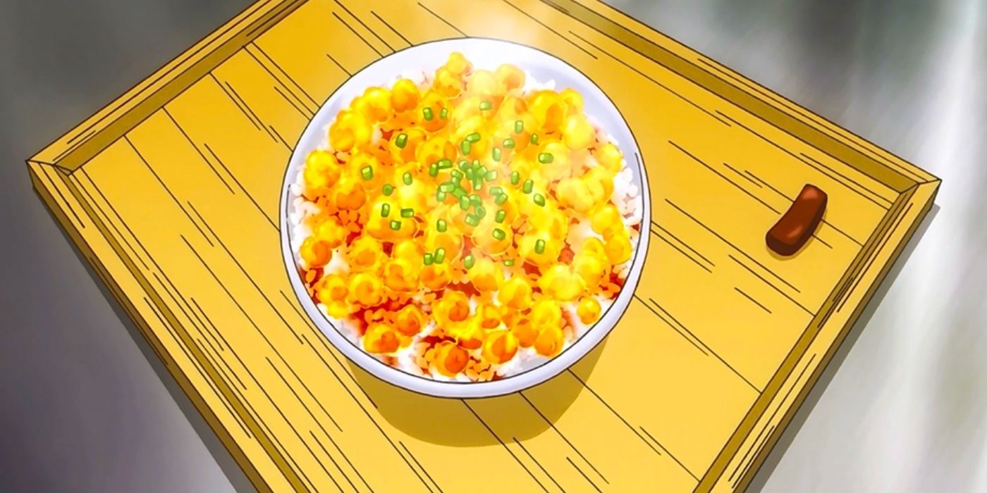 A bowl of Furikake Rice in Food Wars!
