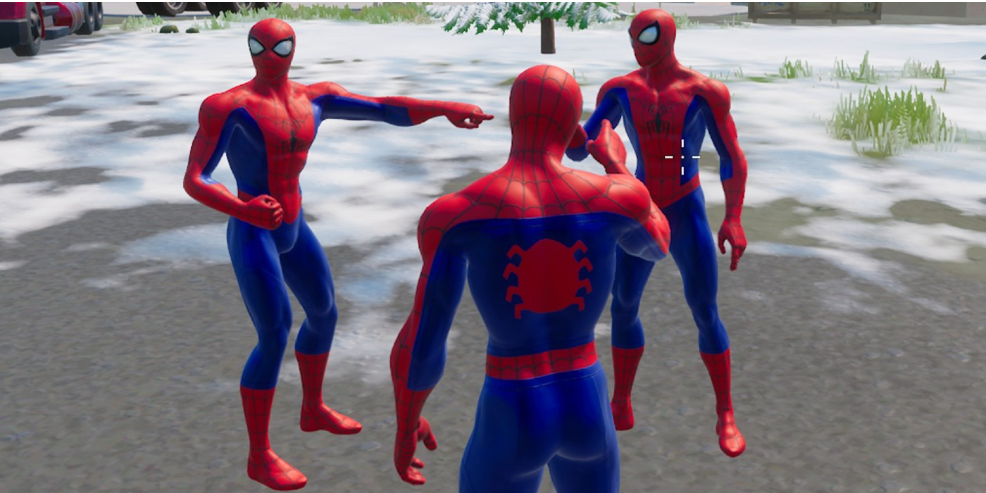 Fortnite Spider-Man Pointing