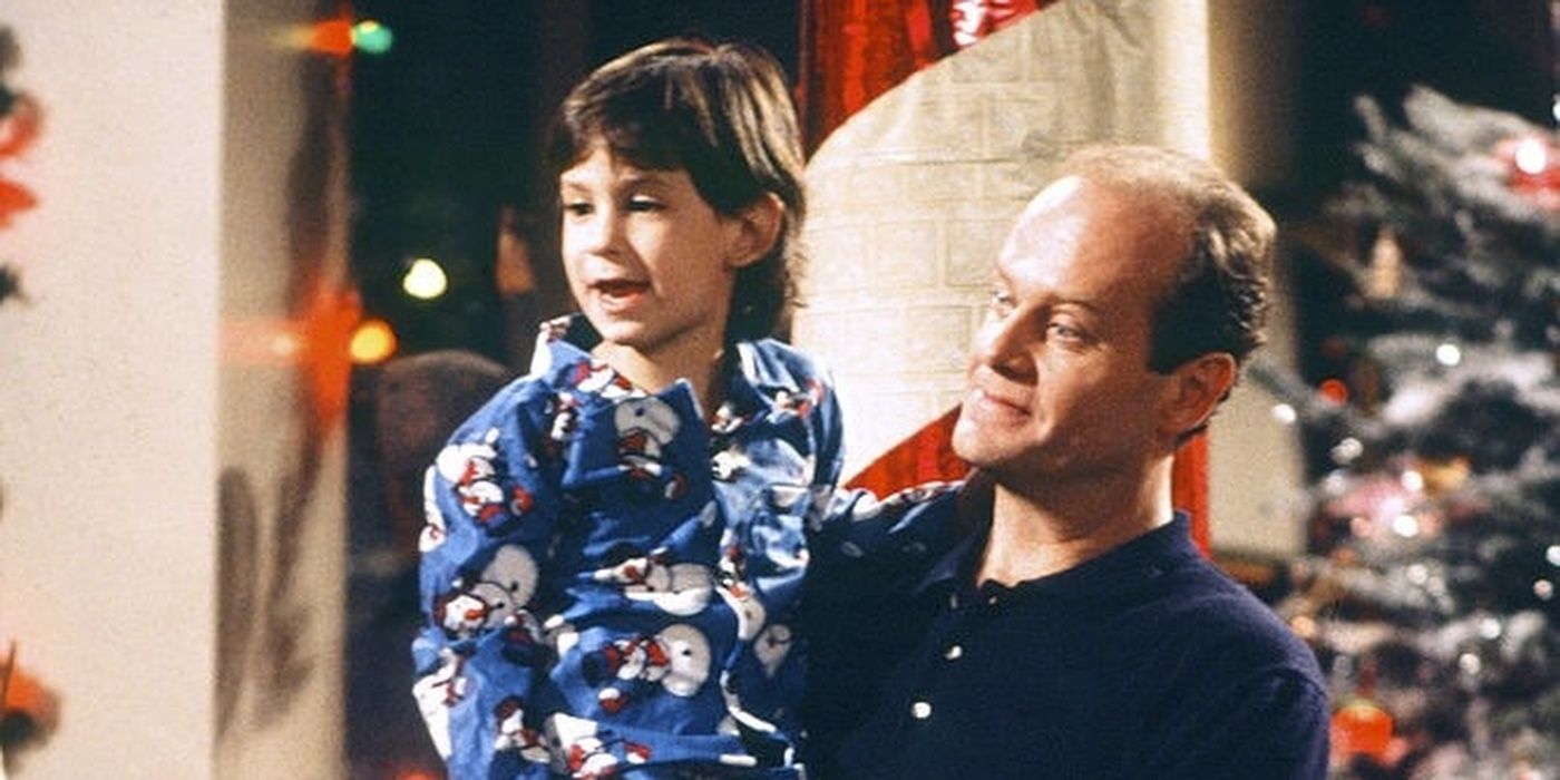 Frasier having Christmas with Freddie