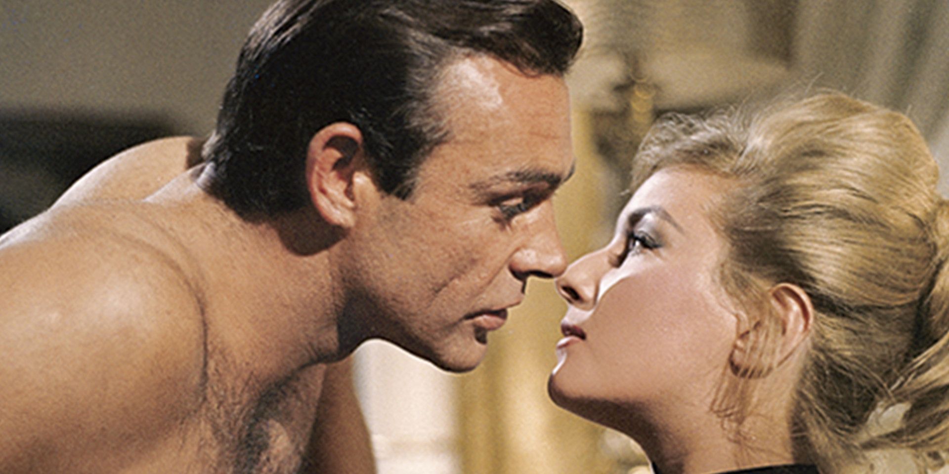 James Bond talks to Tatiana in bed in From Russia with Love