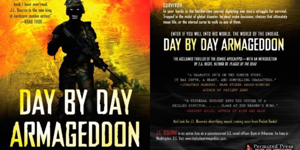 Front and back cover of Day By Day Armageddon By J.L. Bourne