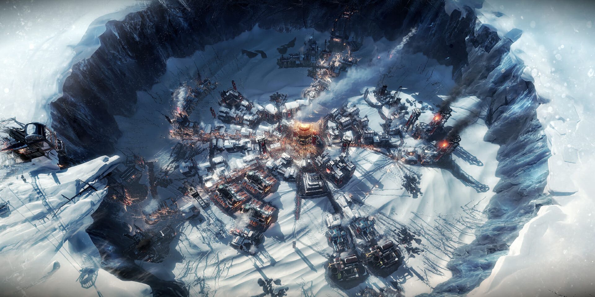 A screenshot of the video game Frostpunk.