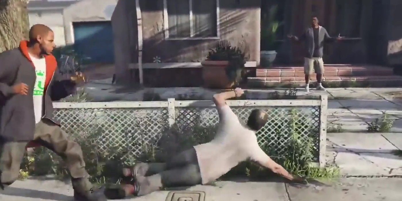 GTA 5 Glitch Lets NPC Repeatedly Beat Up Trevor In Cutscene