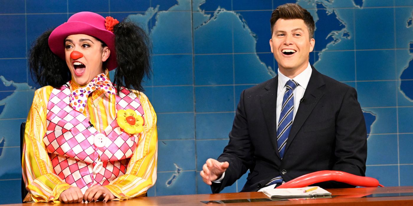 Goober the Clown and Colin Jost on SNL