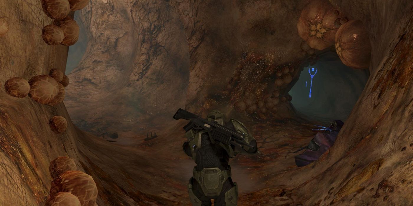 Still image of Cortana mission from Halo 3