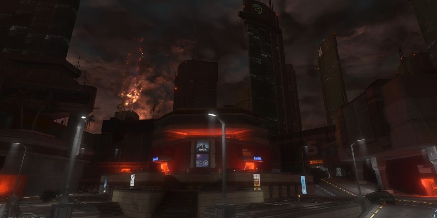 Mombasa at night in Halo 3