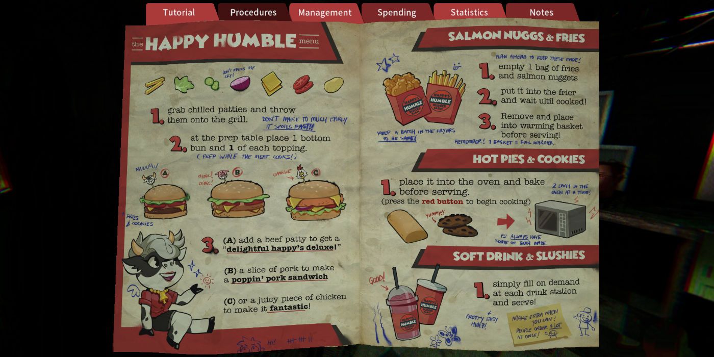 Happys Humble Burger Farm Pause Screen Procedures