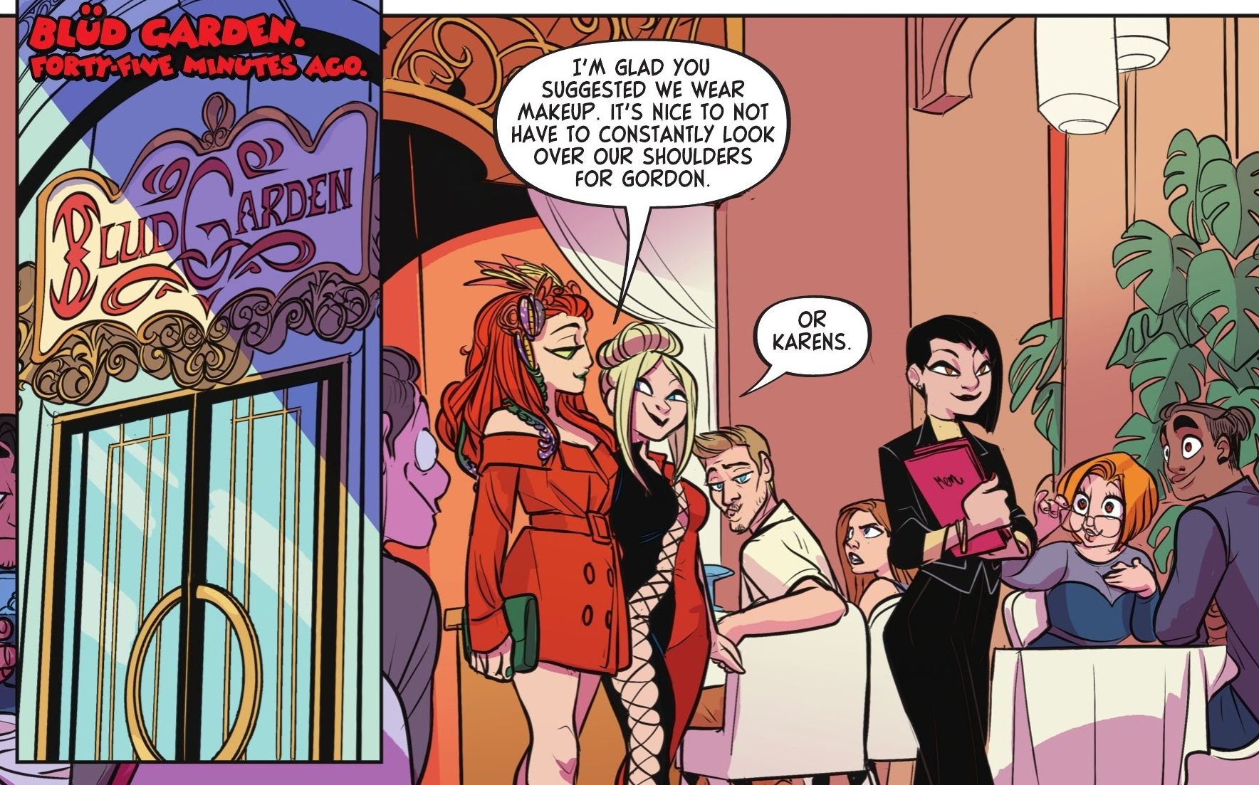 Distracted Boyfriend Meets Harley Quinn and Poison Ivy