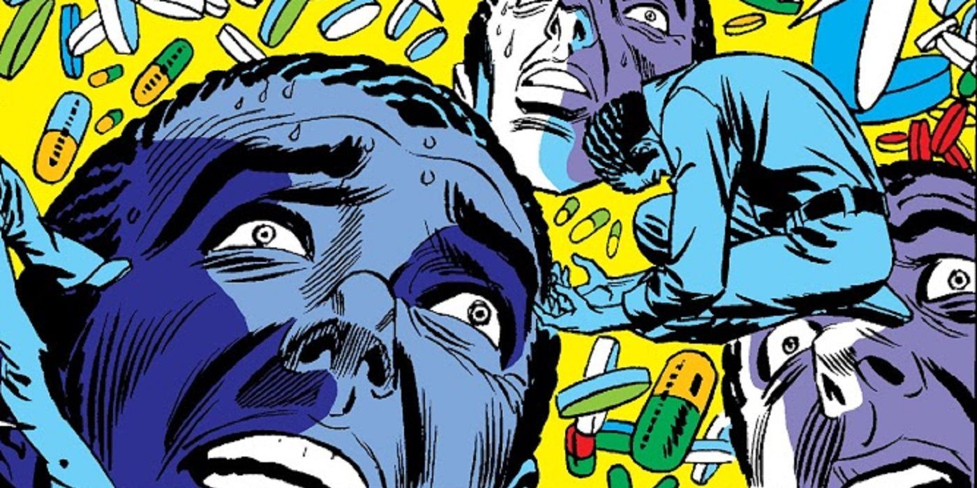 Harry Osborn hallucinates while using drugs in Marvel comics