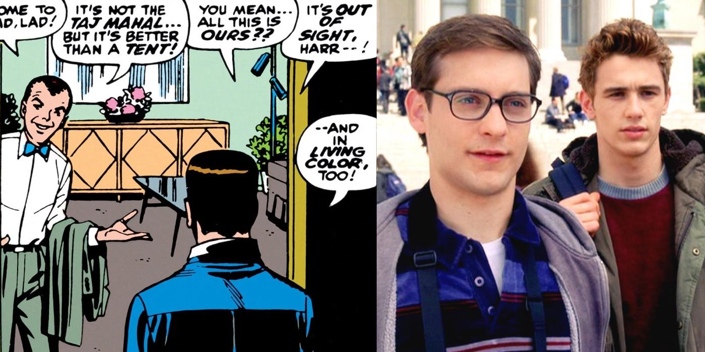 Harry and Peter in Marvel comics and the Spider-Man movie