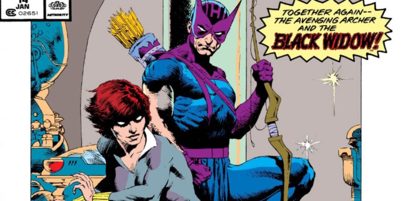 Hawkeye and Black Widow assemble in Marvel Comics.