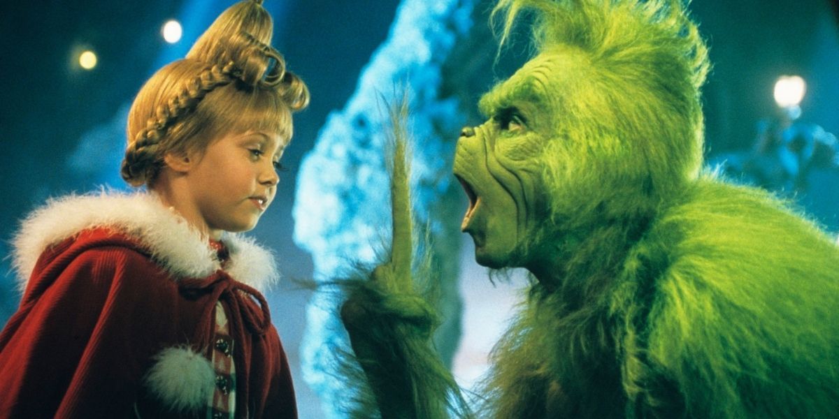 O Grinch gritando com Cindy em How The Grinch Stole Christmas (2000)