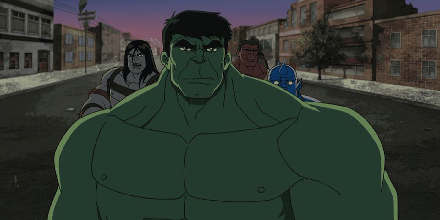 Hulk leading the Agents of SMASH.