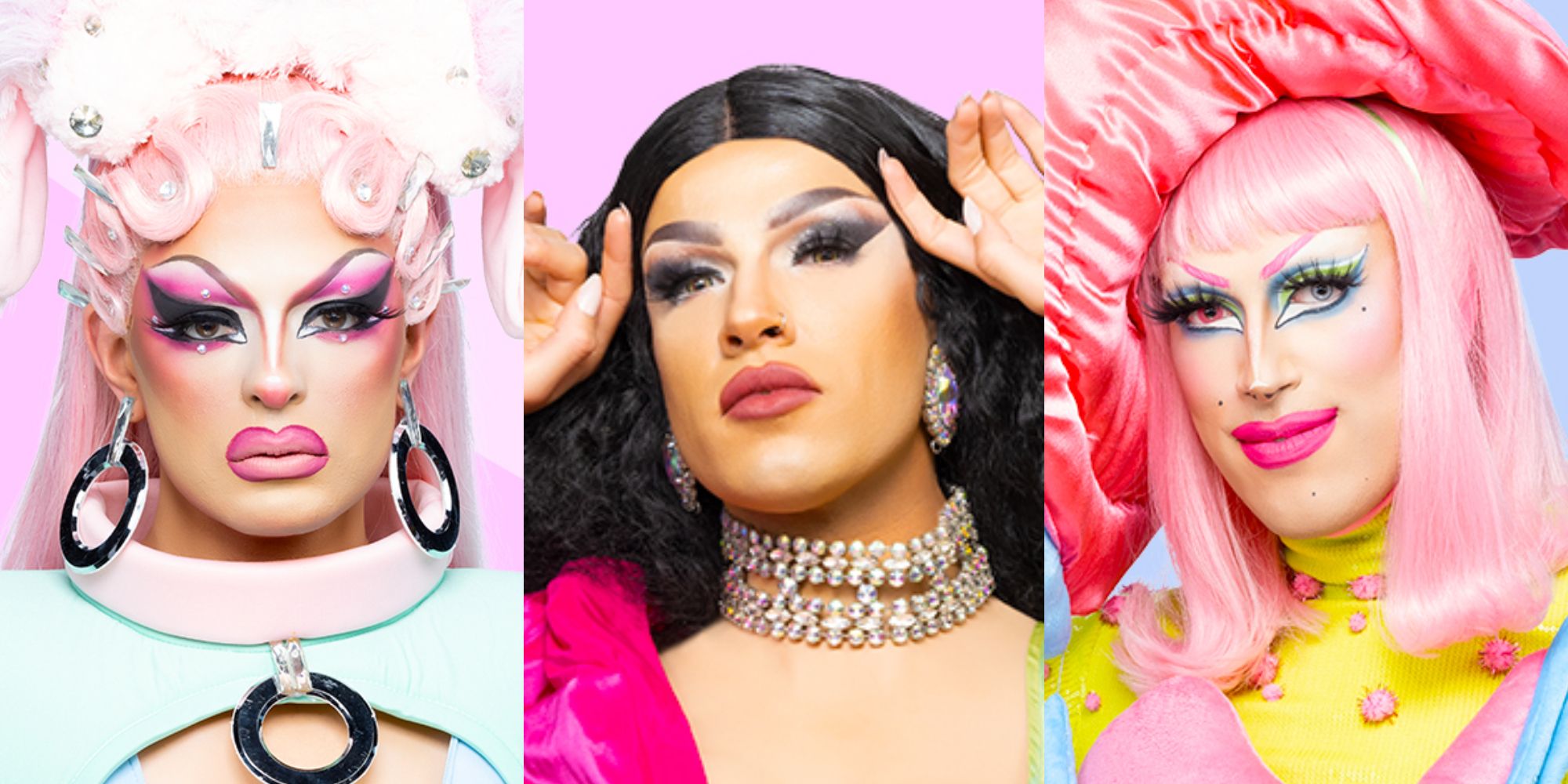 Icesis Couture, Kendall Gender, and Pythia on Canada's Drag Race season 2