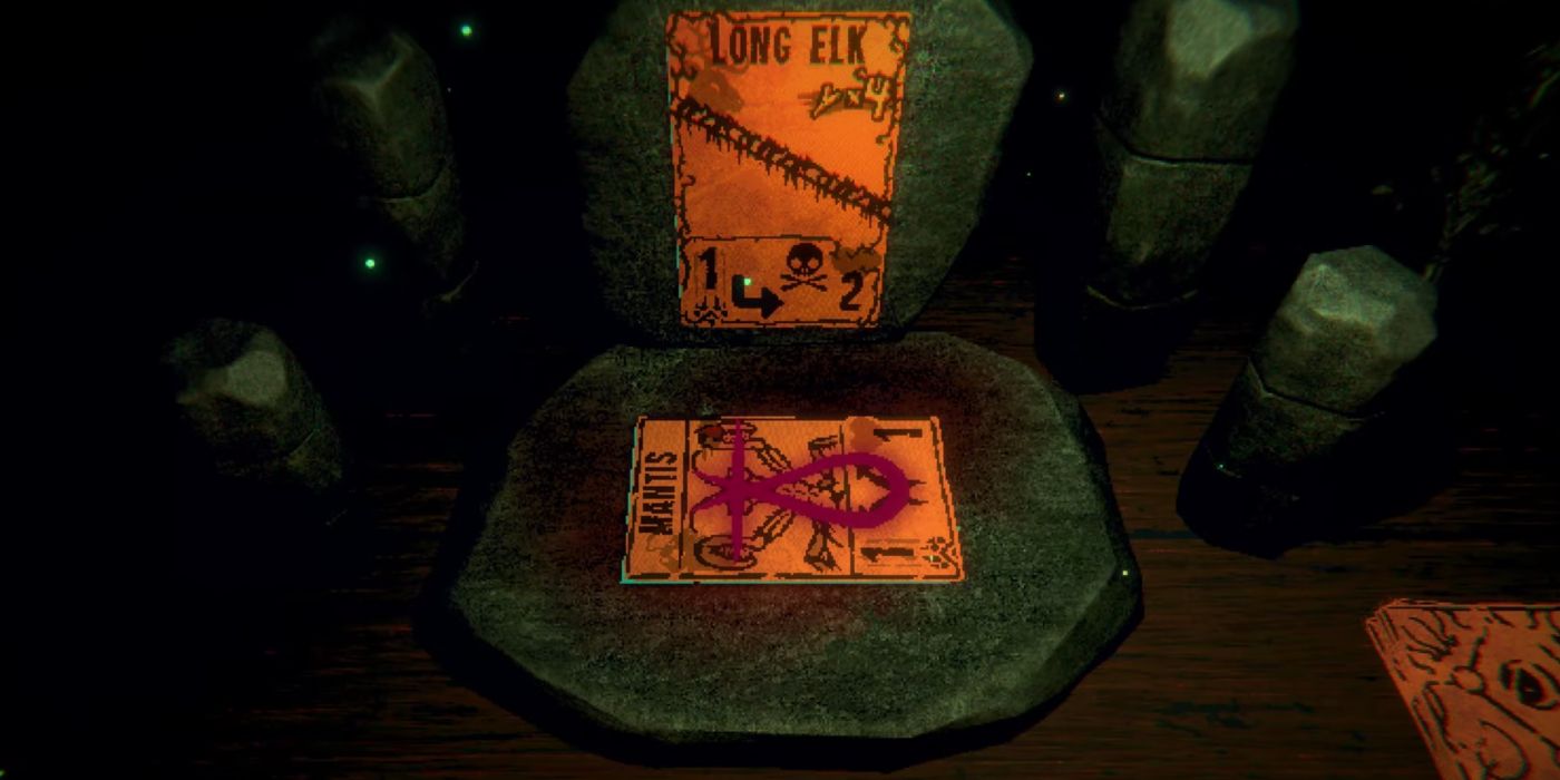 The Long Elk card changes appearance when it's drawn in Inscryption.