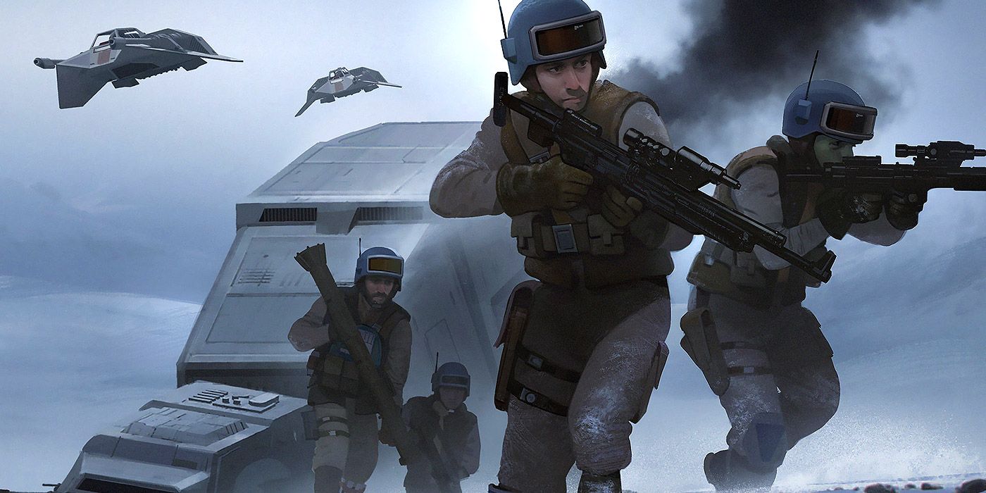 A Rebel commando team on Hoth from Star Wars