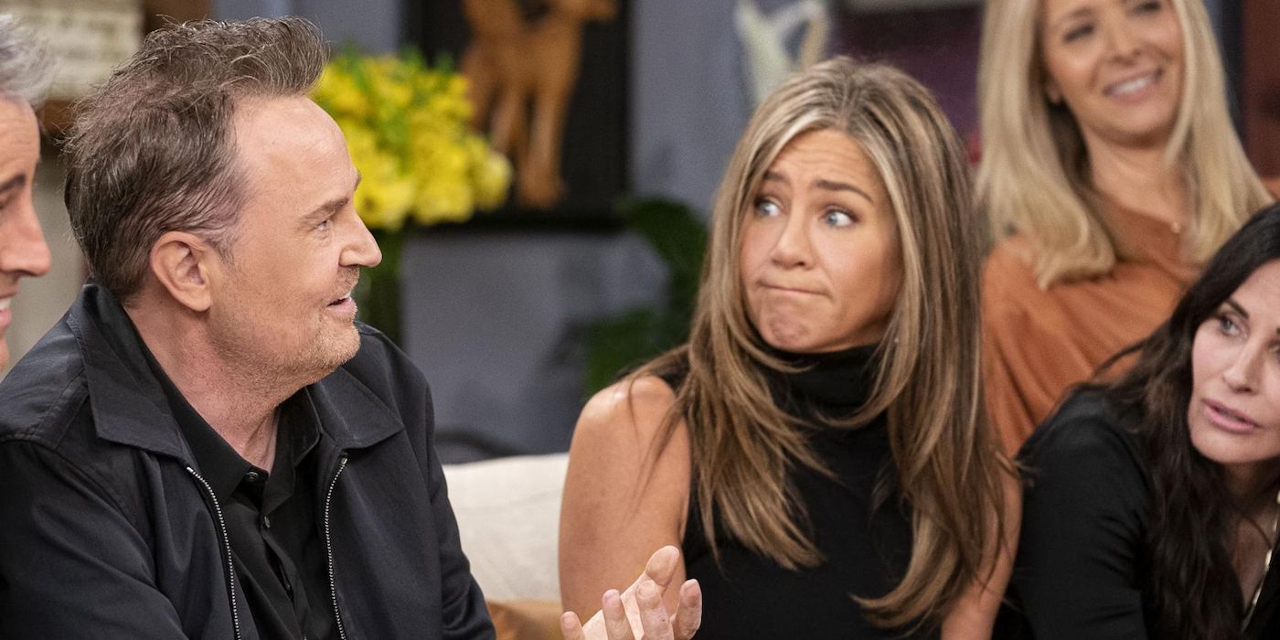 Jennifer Aniston and Matthew Perry in the Friends Reunion