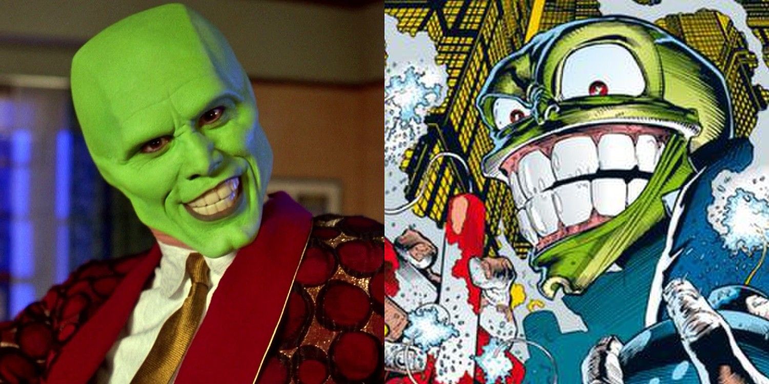 Jim Carrey in The Mask; The Mask comic series