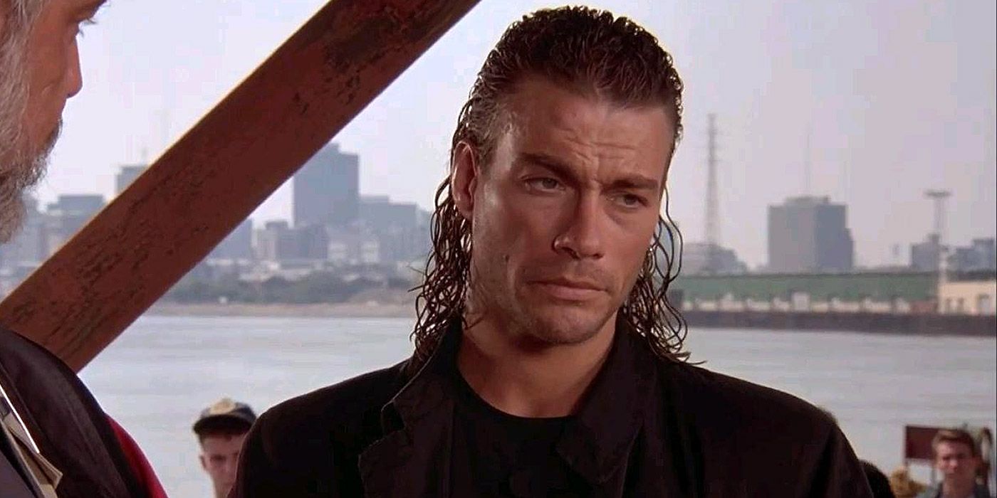Chance Boudreaux at the docks in Hard Target