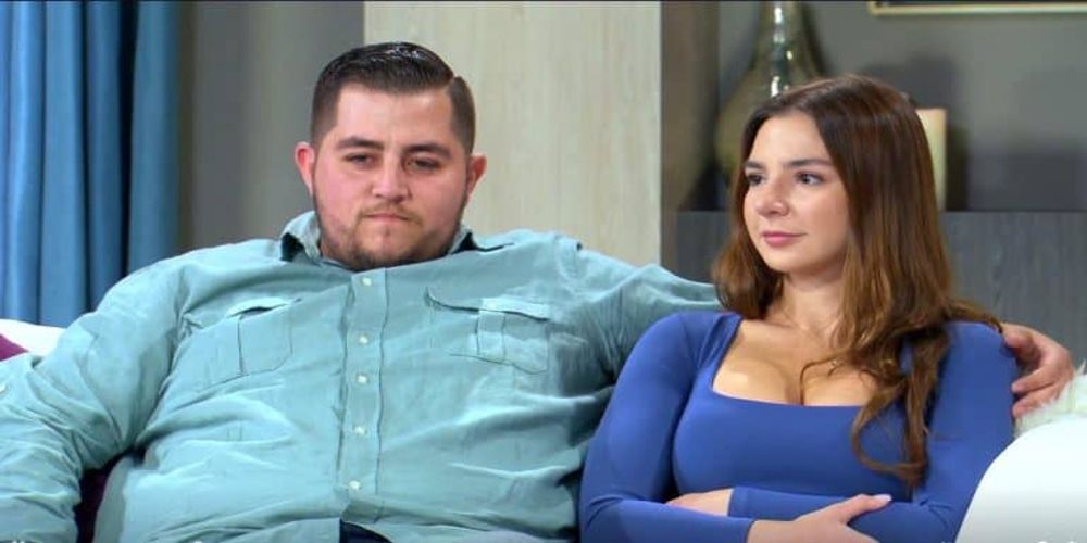 Jorge and Anfisa in a 90 Day Fiancé Tell-All segment.