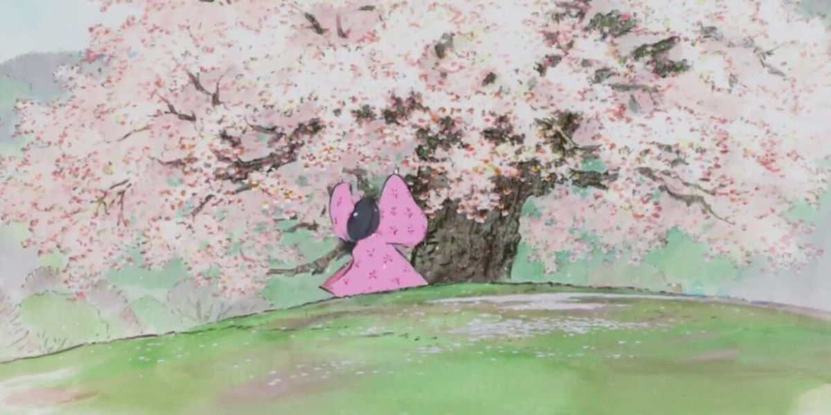 Kaguya in the cherry blossoms