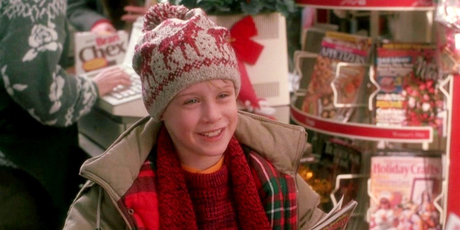 Kevin McCallister looks happy in Home Alone