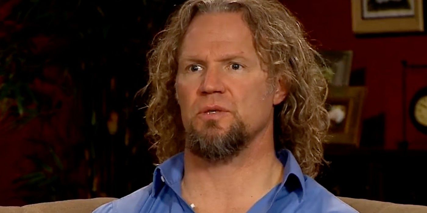 Kody Brown wearing a blue shirt in Sister Wives