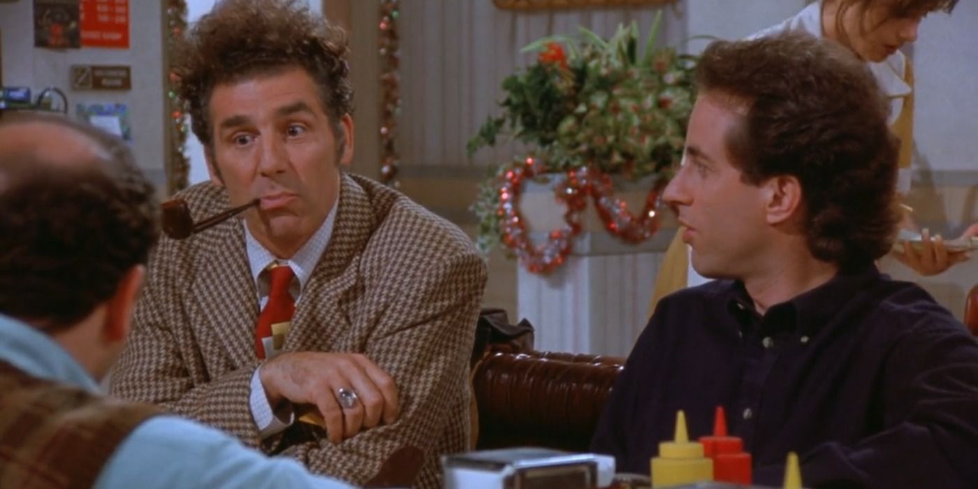 Kramer and Jerry sitting at Monk's Cafe in Seinfeld