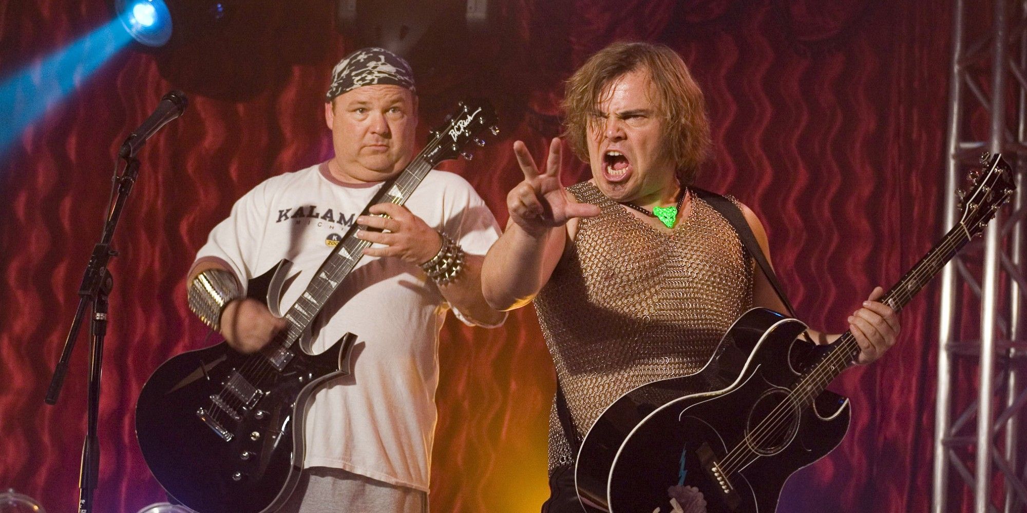 Kyle Gass and Jack Black in Tenacious D In The Pick Of Destiny